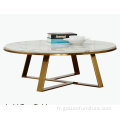 Table basse de style nordique en marbre